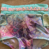 Custom Mermaid Costume with Pearls and Rhinestones, Child 6/8 - Final Sale
