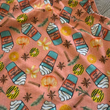 Pumpkin Spice Latte Leotard in Soft Orange, CL Child 8/10 - Final Sale