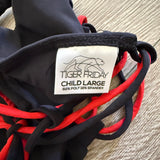 Tiger Friday, Bronx Crop Top in Black and Red Strings, CL Child 8/10