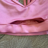 Chelsea B, Keyhole Crop Top in Soft Pink, YM 7/8 - Final Sale