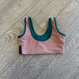 Tiger Friday, Henley Crop Top in Mauve Pink, CL Child 8/10 - Final Sale