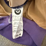 Ilogear, Open Back Mesh Detail Leotard in Purple, CM Child 6/7
