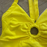 Five Dancewear, Halo Bra in Yellow Lemondrop, AS Women's 4/6 - Final Sale