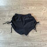 Five Dancewear, Black High Tied Shorts in Black, YL Child 7/8