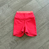 Five Dancewear, Everyday Hybird Biker Short in Peach Orange, Child 6/7 - Final Sale