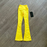 Tiger Friday, Retro Flare Leggings in Neon Yellow, CS Child 5/6 - Final Sale