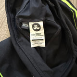 Jo+Jax, Black Leggings with Neon Yellow Stripes, XXSA Women's 00 - Final Sale