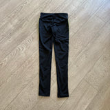 Jo+Jax, Black Leggings with Neon Yellow Stripes, XXSA Women's 00 - Final Sale