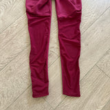 Five Dancewear, Mesh Detail Leggings in Berry Red, Child 12/14 - Final Sale