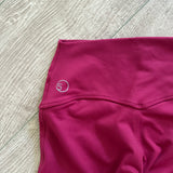 Five Dancewear, Mesh Detail Leggings in Berry Red, Child 12/14 - Final Sale