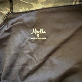 Mirella, Chiffon Floral Leotard in Black, AS - Final Sale