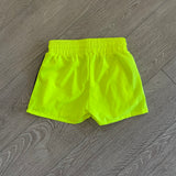 Daroch Dance, Neon Yellow Black Trim Pocket Shorts, Child 10