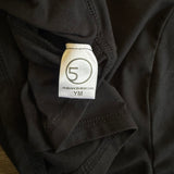 Five Dancewear, Soft Crop Top Shirt in Black, YM Child 5/6