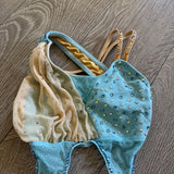 Bryn Lavinia, Semi Custom Open Back Sky Blue Costume with Mesh Skirt, CM - Final Sale