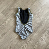 Soel Dancewear, Low Back Leotard in Grey, CXL Child 10/12