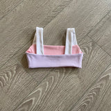 Five Dancewear, Pastel Pink and Purple Reversible Bra, YM 5/6