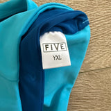 Five Dancewear, Double Down Bra in Island Dream Blue, YXL Child 10