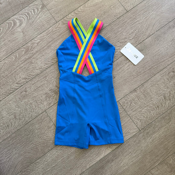 Jo+Jax, X Unitard in Sonic Blue, YM Child 7/8