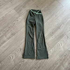 Tiger Friday, Split Flare Leggings in Moss Mist Green, CS Child 5/6 - Final Sale