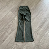 Tiger Friday, Split Flare Leggings in Moss Mist Green, CS Child 5/6 - Final Sale