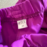 Five Dancewear, High Tied Shorts in Bright Purple, AXS Women's 0/2 - Final Sale