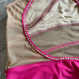 AA Dance, Semi Custom Sandy Leotard Costume in Pink and Nude Mesh, CL 8/9