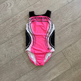 Ozone, Ombre Pink Black WOGA Leotard, YL Child 8/10 - Final Sale