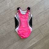 Ozone, Ombre Pink Black WOGA Leotard, YL Child 8/10 - Final Sale