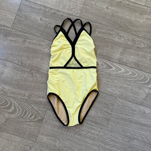 Five Dancewear, Manhattan Leotard in Light Yellow, YXL Child 8/10 - Final Sale