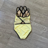 Five Dancewear, Manhattan Leotard in Light Yellow, YXL Child 8/10 - Final Sale