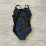 Lace Detail Cami Leotard in Black, CS Child 6/7 - Final Sale