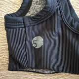 Five Dancewear, V Ribbed Bralette in Black, YL Child 7/8 - Final Sale