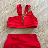 AA Dance, Riviera Top and Pants Set in Red, CM Child 6/7 - Final Sale