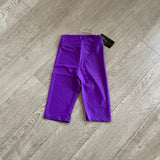 Theatricals, Studio V Cut Bike Shorts in Purple, S Women's 2/4