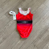 Destira Leotards, Christmas "Mrs. Claus" Leotard, CXL Child 12/14