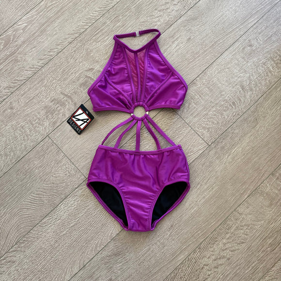 LA Dance Designs, Electra Child Leotard in Hibiscus Purple, CXL Child 8/10