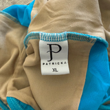 Patrick J, Open Back Mesh Detail Leotard in Sky Blue, CXL Child 8/10 - Final Sale