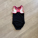 GK Elite, Simone Biles Rays Leotard in Black with Neon Trim, CL Child 8/10 - Final Sale
