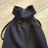 Five Dancewear, Halter Mesh Detail Low Back Leotard in Black, YL Child 7/8 - Final Sale