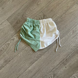 Five Dancewear, Airbrush High Tied Shorts in Mint Green and White, PA 12/14