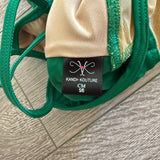 Kandi Kouture, Mesh Detail One Sleeve Leotard in Green, CM Child 5/6