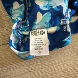 Purple Pixies, Criss Cross Top in Blue Floral, CM Child 8/10