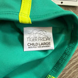 Tiger Friday, Miami Vice Crop Top in Spring Green, CL Child 8/10