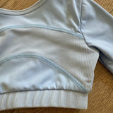 Tiger Friday, Take Two Reversible Crop in Sky Blue, CM Child 6/8 - Final Sale
