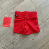 Tiger Friday, Sure Shorties in True Cherry Red, CS Child 5/6
