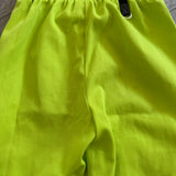 Pocket Cargo Hip Hop Jogger Pants in Neon Yellow Green, Child 8 - Final Sale