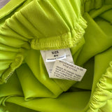 Pocket Cargo Hip Hop Jogger Pants in Neon Yellow Green, Child 8 - Final Sale