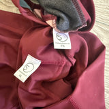 Five Dancewear, Crop Top and Wide Leg Pant in Wine Red, Child 12/14 - Final Sale