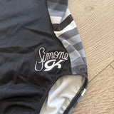 GK Elite, Simone Biles Black Grey White Leotard, CL Child 8/10 - Final Sale