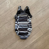 GK Elite, Simone Biles Black Grey White Leotard, CL Child 8/10 - Final Sale